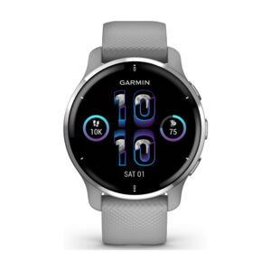 GARMIN smart hodinky - VENU 2 PLUS - šedá/strieborná