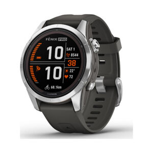 GARMIN smart hodinky - FENIX 7S PRO SOLAR - antracitová/strieborná