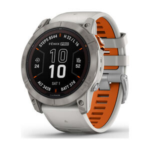 GARMIN smart hodinky - FENIX 7X PRO SAPPHIRE SOLAR - šedá/oranžová