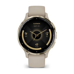 GARMIN smart hodinky - VENU 3S - šedá/zlatá