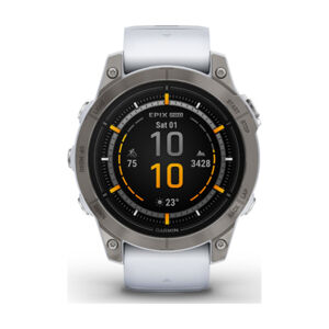 GARMIN smart hodinky - EPIX PRO G2 47MM - strieborná/biela