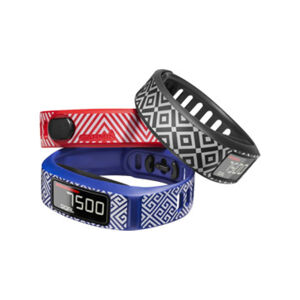 GARMIN remienok - VÍVOFIT 2 - NEWPORT - modrá/červená/čierna