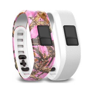 GARMIN sada náramkov - PINKCAMO/WHITE - ružová/biela