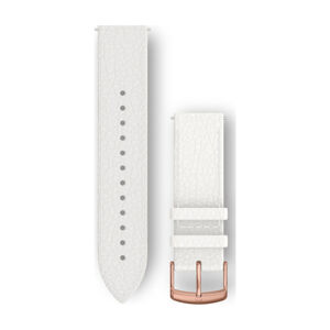 GARMIN remienok - QUICK RELEASE 20 MM 18K ROSE GOLD PVD - biela