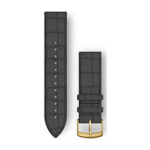 GARMIN remienok - QUICK RELEASE 20 MM 24K GOLD PVD - čierna