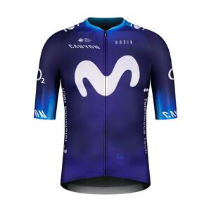 GOBIK Cyklistický dres s krátkym rukávom - MOVISTAR 23 INFINITY - biela/modrá