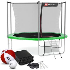 Trampolína Hop-Sport 10ft (305cm) s vnútornou ochrannou sieťou - zelená