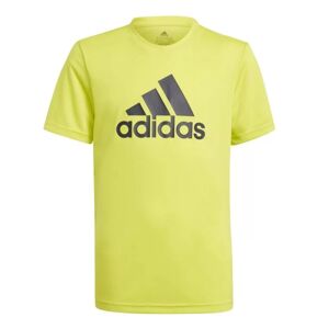 Adidas detské športové tričko Designed To Move Big Logo Tee Farba: Svetložltá, Veľkosť: 164