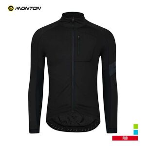 MONTON Cyklistická zateplená bunda - PRO JOES WINTER - čierna