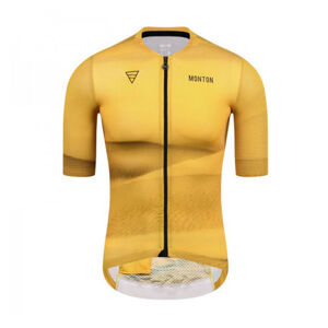 MONTON Cyklistický dres s krátkym rukávom - DESERT  - žltá S