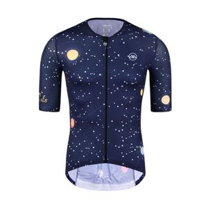 MONTON Cyklistický dres s krátkym rukávom - SPACECAT - viacfarebná/modrá XL