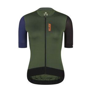 MONTON Cyklistický dres s krátkym rukávom - TRAVELER EVO LADY - zelená/čierna/modrá XL