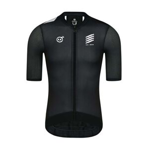 MONTON Cyklistický dres s krátkym rukávom - SKULL III - biela/čierna S