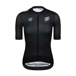 MONTON Cyklistický dres s krátkym rukávom - SKULL III LADY - biela/čierna XL