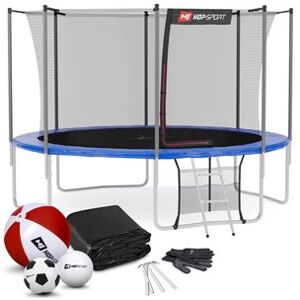 Trampolína Hop-Sport 12ft (366cm) s vnútornou ochrannou sieťou modrá