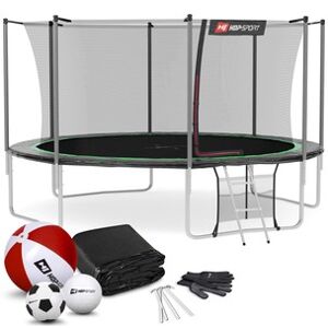 Trampolína 14 ft (427 cm) s vnútornou sieťou Čierno/zelená