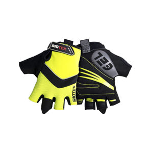 BIOTEX Cyklistické rukavice krátkoprsté - SUMMER - žltá/čierna