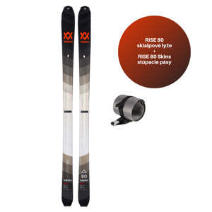 Volkl Rise 80, skialpinistické lyže set Farba: Čierna - viazanie Marker - pásy Rise 80, Veľkosť: 150