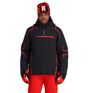 SPYDER Pán. lyžiarska bunda s kapucňou, Farba: čierna, Veľkosť: M