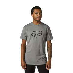 FOX Cyklistické tričko s krátkym rukávom - LEGACY FOX HEAD - šedá XL