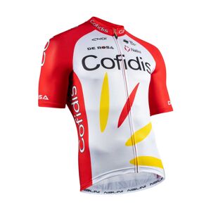 NALINI Cyklistický dres s krátkym rukávom - COFIDIS 2020 - červená/biela