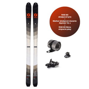 Volkl Skialpové lyže Rise 80 set Farba: čierna, Veľkosť: 156