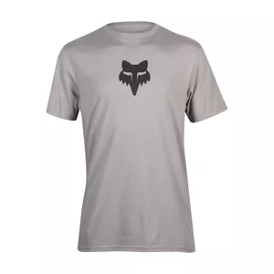 FOX Cyklistické tričko s krátkym rukávom - FOX HEAD PREM - šedá M