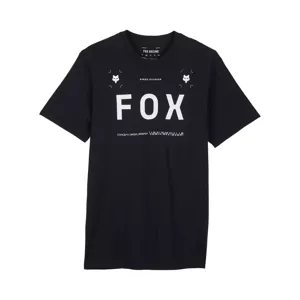 FOX Cyklistické tričko s krátkym rukávom - AVIATION PREM - čierna S