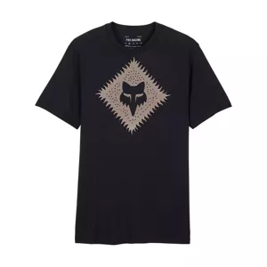 FOX Cyklistické tričko s krátkym rukávom - LEO PREM - čierna XL