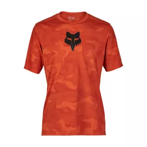 FOX Cyklistický dres s krátkym rukávom - RANGER TRU DRI - oranžová S