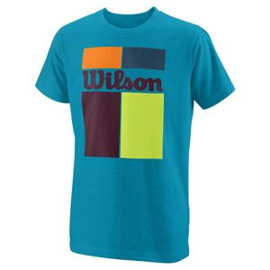 Wilson Chl. tenisové tričko B GRID TECH Farba: Tyrkysová, Veľkosť: L