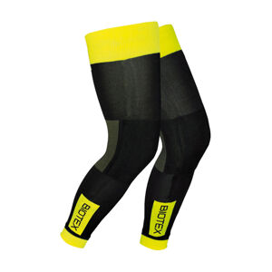 BIOTEX Cyklistické návleky po celej dĺžke nohy - THERMAL - čierna/zelená