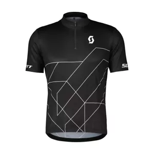 SCOTT Cyklistický dres s krátkym rukávom - RC TEAM 20 - čierna/biela XL