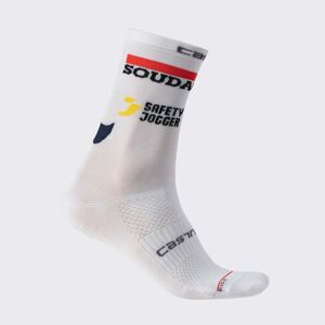 CASTELLI Cyklistické ponožky klasické - SOUDAL QUICK-STEP 23 - biela 2XL