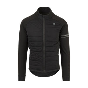 AGU Cyklistická vetruodolná bunda - DEEP WINTER HEATED - čierna 2XL