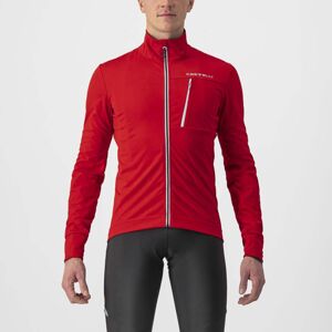 CASTELLI Cyklistická zateplená bunda - GO WINTER - červená/čierna 3XL