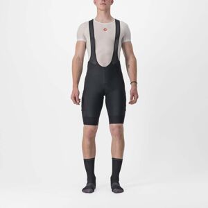 CASTELLI Cyklistické nohavice krátke s trakmi - UNLIMITED CARGO - čierna M