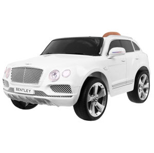RAMIZ Auto na akumulator Bentley Bentayga dla dzieci Biały + Koła EVA + Radio MP3 + Pilot