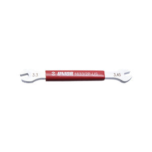 UNIOR kľúč - SPOKE WRENCH 3,3 x 3,45 - červená