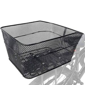 Čierny kovový košík na bicykel SPRINGOS BA0032
