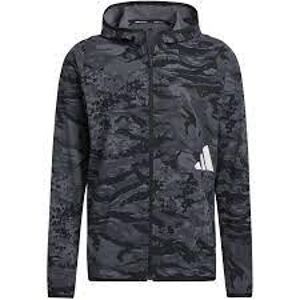 Adidas pánska športová bunda FreeLift Camouflage Training Hoodie Jacket Farba: čierna, Veľkosť: L