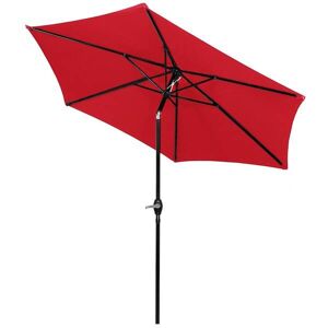 Záhradný slnečník 250 cm SPRINGOS GU0032 - červená
