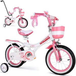 RoyalBaby Dievčenský bicykel Royal Baby Jenny bike 14 "RO0103 - ružový
