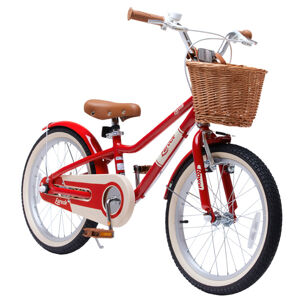 Detský bicykel Lovely City 16" s košíkom RoyalBaby RB16B-38 - červený