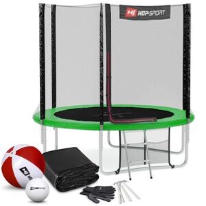 Trampolína Hop-Sport 8ft (244cm) s vonkajšou ochrannou sieťou zelená