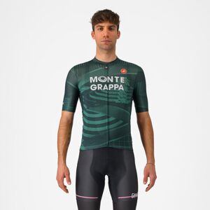 CASTELLI Cyklistický dres s krátkym rukávom - GIRO107 MONTEGRAPPA - zelená L