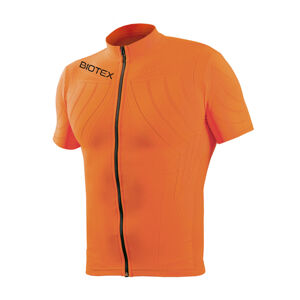 BIOTEX Cyklistický dres s krátkym rukávom - EMANA - oranžová