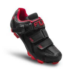 FLR Cyklistické tretry - F65 - čierna/červená 37