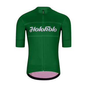 HOLOKOLO Cyklistický dres s krátkym rukávom - GEAR UP - zelená 3XL