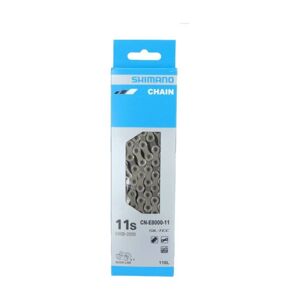 SHIMANO reťaz - CHAIN E8000 11 E-BIKE - strieborná